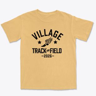 Village Elementary School Track and Field Premium Heavyweight T-shirt