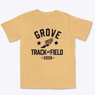 Grove Community School 157 Track and Field Premium Heavyweight T-shirt