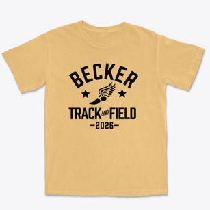 Becker Elementary School Track and Field Premium Heavyweight T-shirt