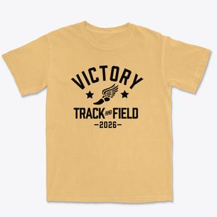 Victory Christian School Track and Field Premium Heavyweight T-shirt