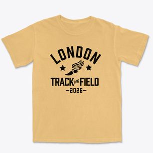 London Elementary School Track and Field Premium Heavyweight T-shirt