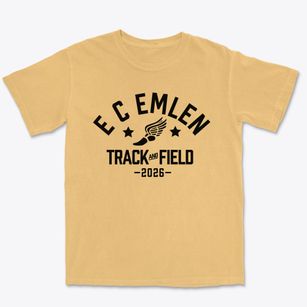 E C Emlen Elementary School Track and Field Premium Heavyweight T-shirt