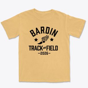Bardin Elementary School Track and Field Premium Heavyweight T-shirt