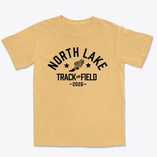 North Lake Elementary School Track and Field Premium Heavyweight T-shirt