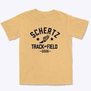 Schertz Elementary School Track and Field Premium Heavyweight T-shirt