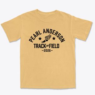 Pearl Anderson Middle Learning Center Track and Field Premium Heavyweight T-shirt