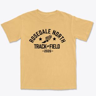 Rosedale North Elementary School Track and Field Premium Heavyweight T-shirt