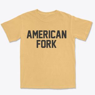 American Fork Utah Classic Block Premium Heavyweight T-shirt