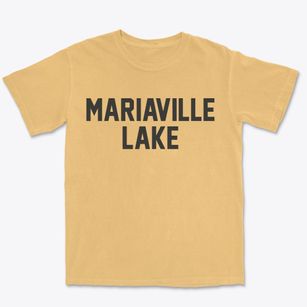 Mariaville Lake New York Classic Block Premium Heavyweight T-shirt