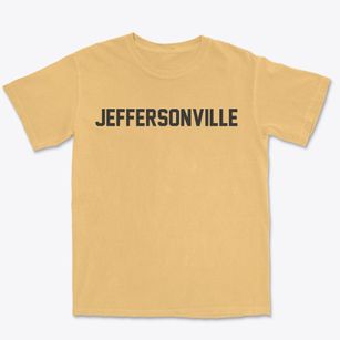 Jeffersonville Illinois Classic Block Premium Heavyweight T-shirt