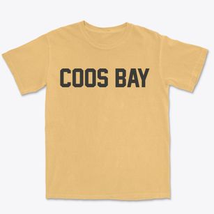 Coos Bay Oregon Classic Block Premium Heavyweight T-shirt