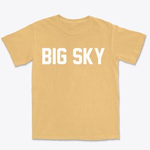 Big Sky Montana Classic Block Premium Heavyweight T-shirt