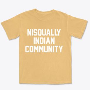 Nisqually Indian Community Washington Classic Block Premium Heavyweight T-shirt