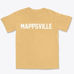 Mappsville Virginia Classic Block Premium Heavyweight T-shirt