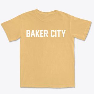 Baker City Oregon Classic Block Premium Heavyweight T-shirt
