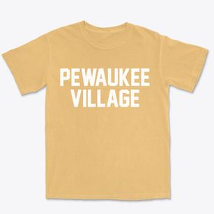 Pewaukee Village Wisconsin Classic Block Premium Heavyweight T-shirt