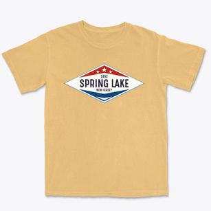 Spring Lake New Jersey Diamond Star Premium Heavyweight T-shirt