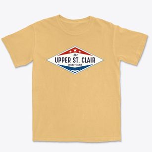 Upper St. Clair Pennsylvania Diamond Star Premium Heavyweight T-shirt