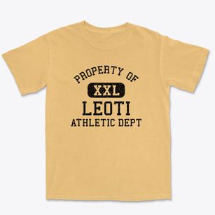 Leoti Kansas Athletic Dept Premium Heavyweight T-shirt