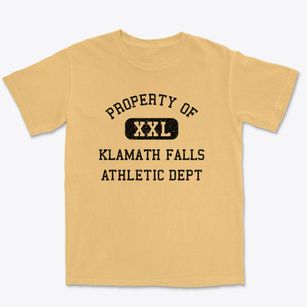 Klamath Falls Oregon Athletic Dept Premium Heavyweight T-shirt