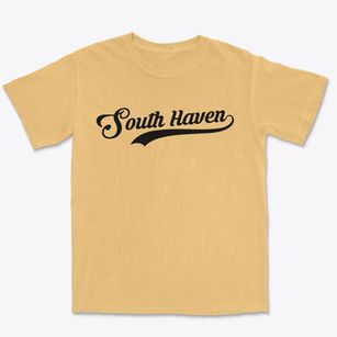 South Haven Michigan Vintage Team Premium Heavyweight T-shirt
