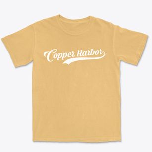 Copper Harbor Michigan Vintage Team Premium Heavyweight T-shirt
