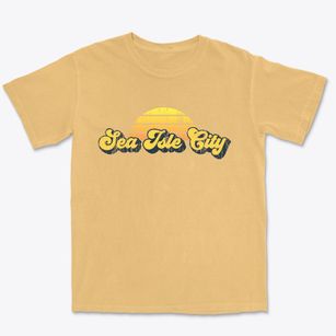 Sea Isle City New Jersey Sublime Sunset Premium Heavyweight T-shirt
