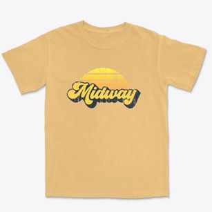 Midway Louisiana Sublime Sunset Premium Heavyweight T-shirt