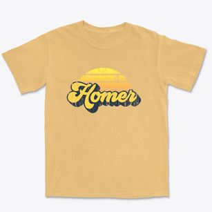 Homer Georgia Sublime Sunset Premium Heavyweight T-shirt