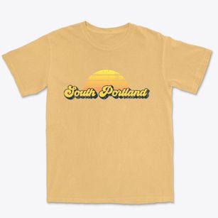 South Portland Maine Sublime Sunset Premium Heavyweight T-shirt