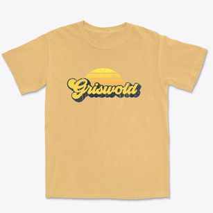 Griswold Iowa Sublime Sunset Premium Heavyweight T-shirt