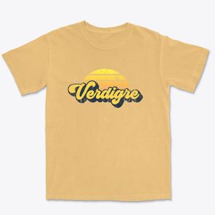 Verdigre Nebraska Sublime Sunset Premium Heavyweight T-shirt