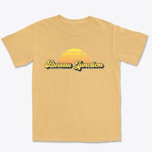 Bureau Junction Illinois Sublime Sunset Premium Heavyweight T-shirt