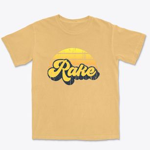 Rake Iowa Sublime Sunset Premium Heavyweight T-shirt