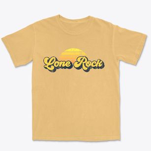 Lone Rock Iowa Sublime Sunset Premium Heavyweight T-shirt