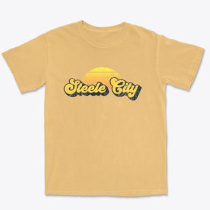 Steele City Nebraska Sublime Sunset Premium Heavyweight T-shirt