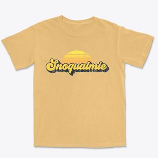 Snoqualmie Washington Sublime Sunset Premium Heavyweight T-shirt
