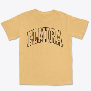 Elmira New York Trendy Block Premium Heavyweight T-shirt