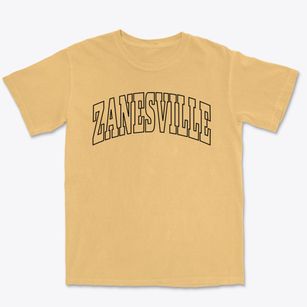 Zanesville Indiana Trendy Block Premium Heavyweight T-shirt
