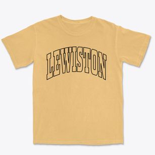 Lewiston New York Trendy Block Premium Heavyweight T-shirt