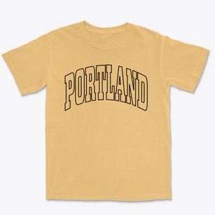 Portland Connecticut Trendy Block Premium Heavyweight T-shirt