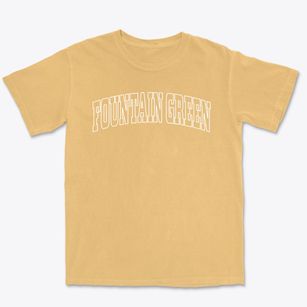 Fountain Green Utah Trendy Block Premium Heavyweight T-shirt