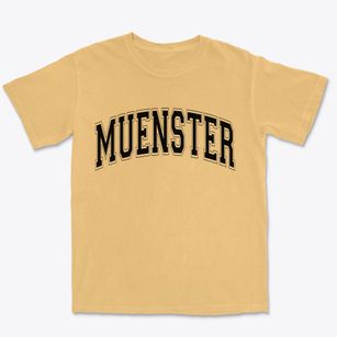 Muenster Texas Varsity Premium Heavyweight T-shirt