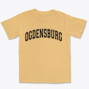 Ogdensburg New York Varsity Premium Heavyweight T-shirt