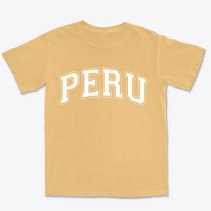 Peru New York Varsity Premium Heavyweight T-shirt