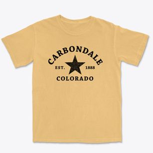 Carbondale Colorado Star Premium Heavyweight T-shirt