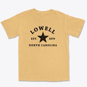 Lowell North Carolina Star Premium Heavyweight T-shirt