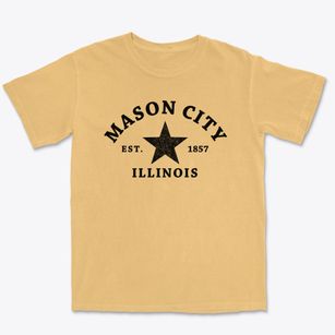 Mason City Illinois Star Premium Heavyweight T-shirt