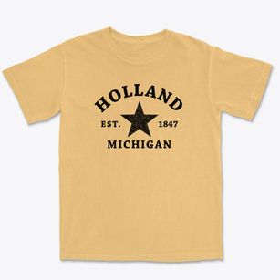 Holland Michigan Star Premium Heavyweight T-shirt