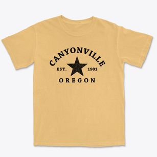 Canyonville Oregon Star Premium Heavyweight T-shirt